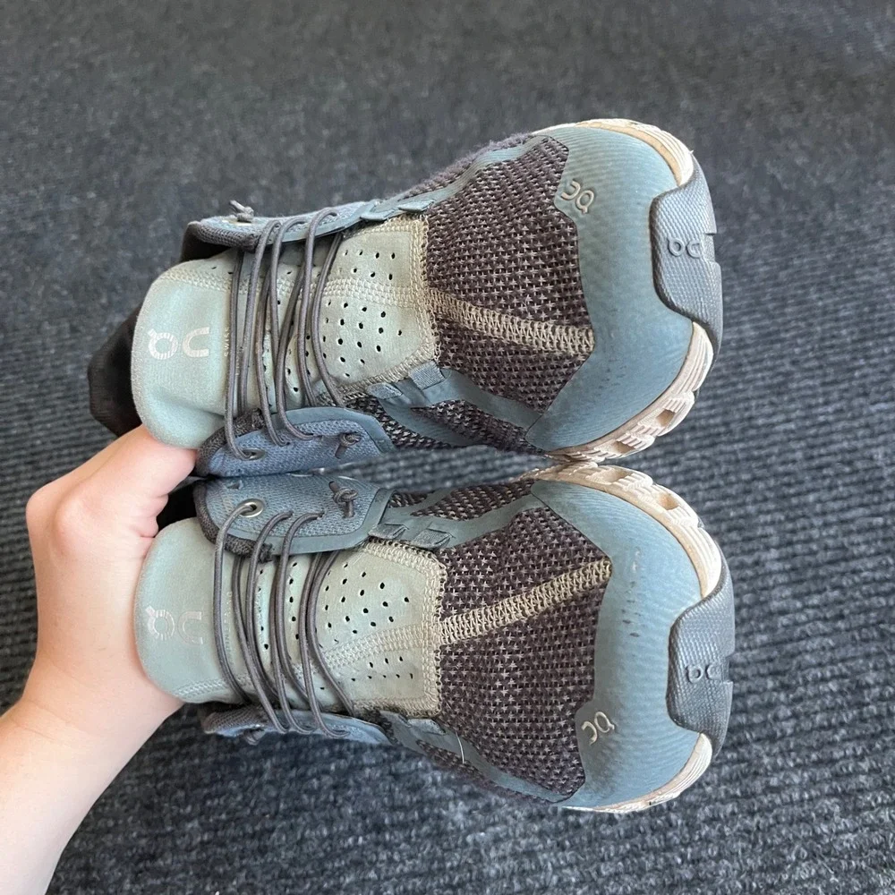 On Cloud Running Shoes Womens 9 Storm Blue Gray Good Speed Laces CloudTec Sole